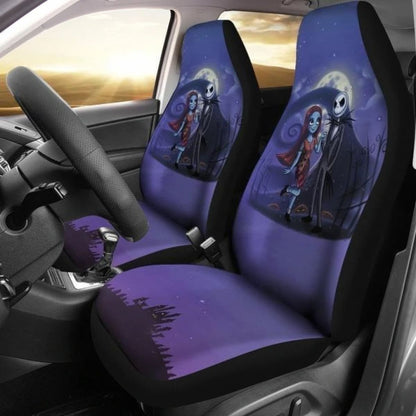 Nightmare Before Christmas Car Seat Covers Jack & Sally 6 Universal Fit 194801