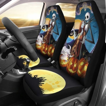Nightmare Before Christmas Car Seat Covers Jack & Sally 3 Universal Fit 194801