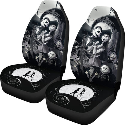 Nightmare Before Christmas Car Seat Covers Jack Skellington Loves Sally Car Accessories Ci220930-07