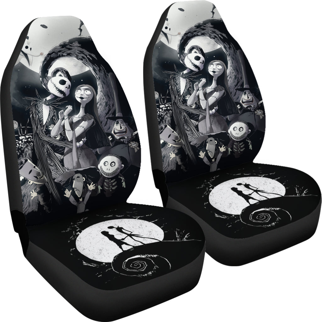 Nightmare Before Christmas Car Seat Covers Jack Skellington Loves Sally Car Accessories Ci220930-07