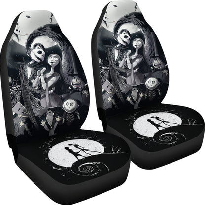Nightmare Before Christmas Car Seat Covers Jack Skellington Loves Sally Car Accessories Ci220930-07