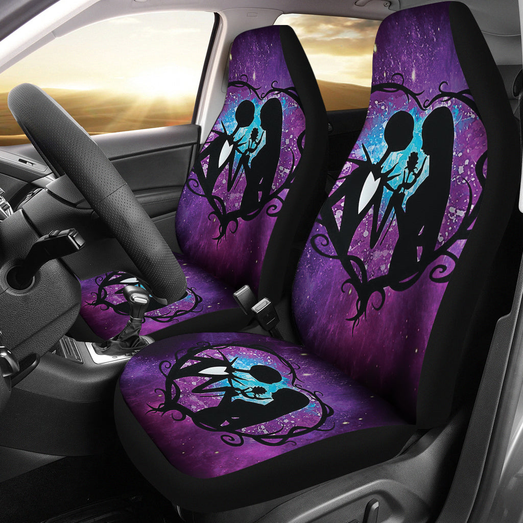 Nightmare Before Christmas Car Seat Covers Jack Skellington Loves Sally Car Accessories Ci220930-05