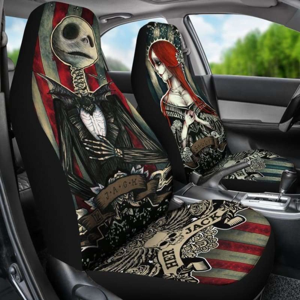 Nightmare Before Christmas Car Seat Covers Universal Fit 051312
