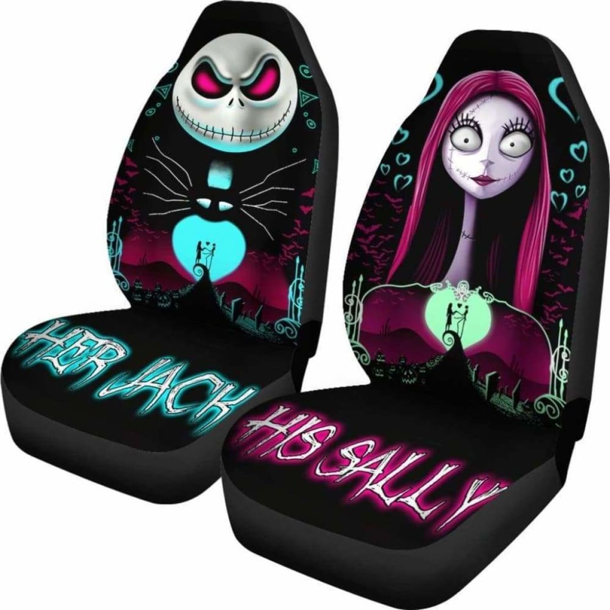 Nightmare Before Christmas Car Seat Covers Universal Fit 051012