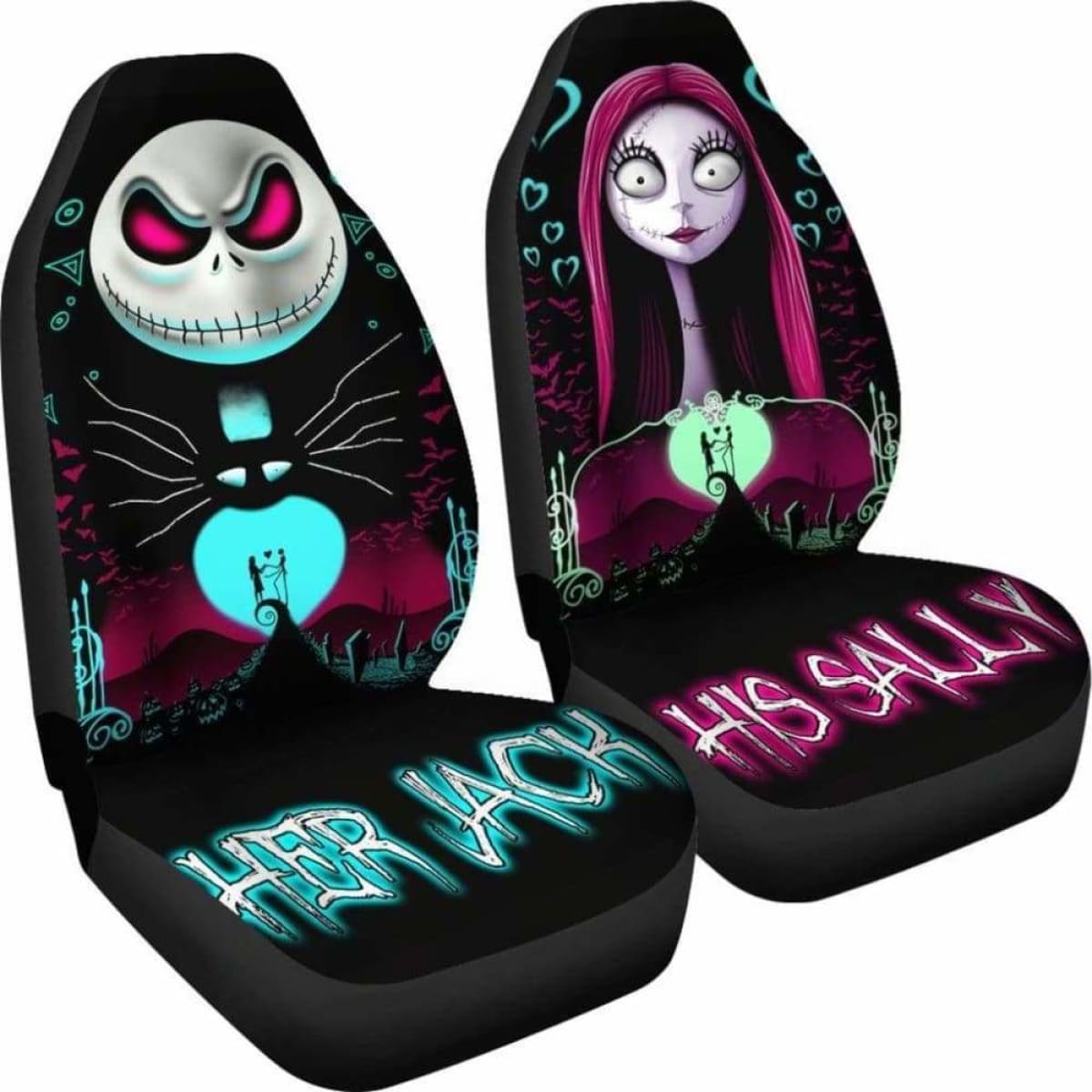 Nightmare Before Christmas Car Seat Covers Universal Fit 051012
