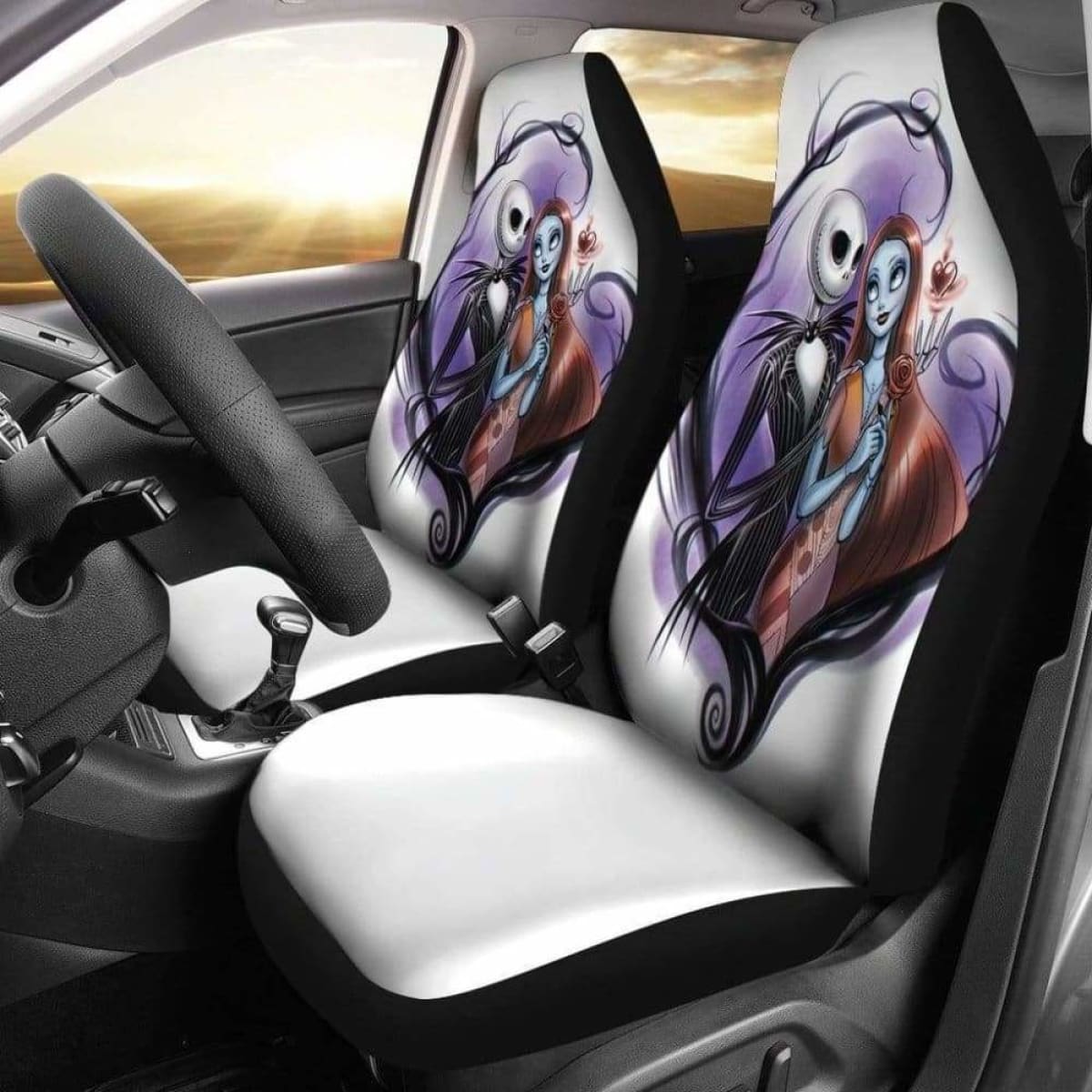 Nightmare Before Christmas Car Seat Covers 2 Universal Fit 051012