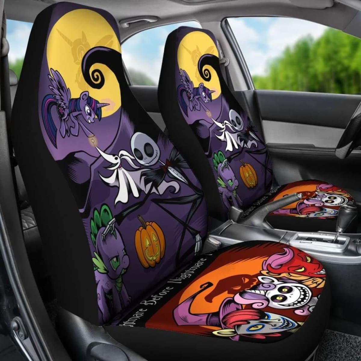 Nightmare Before Christmas Car Seat Covers 7 Universal Fit 051012