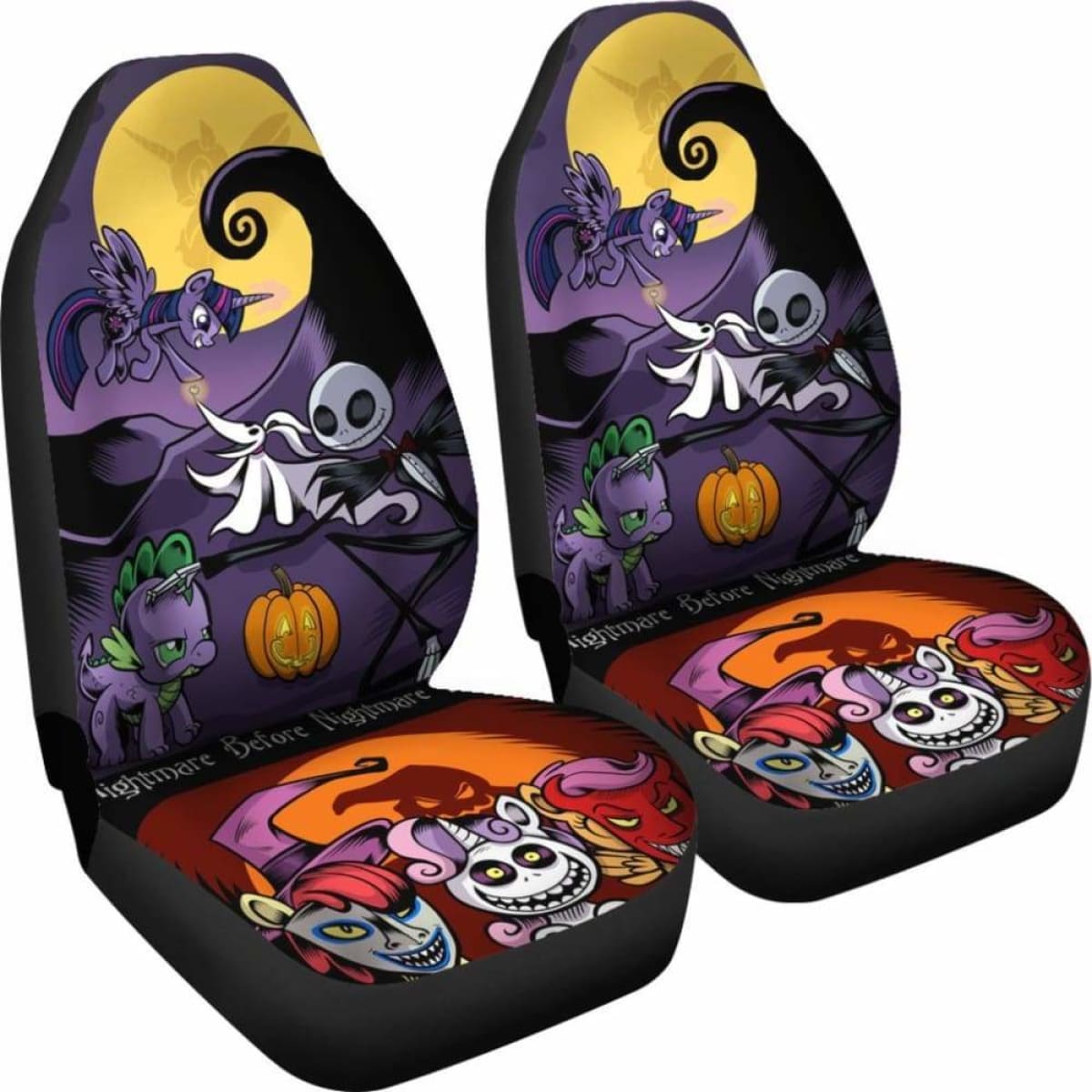 Nightmare Before Christmas Car Seat Covers 7 Universal Fit 051012