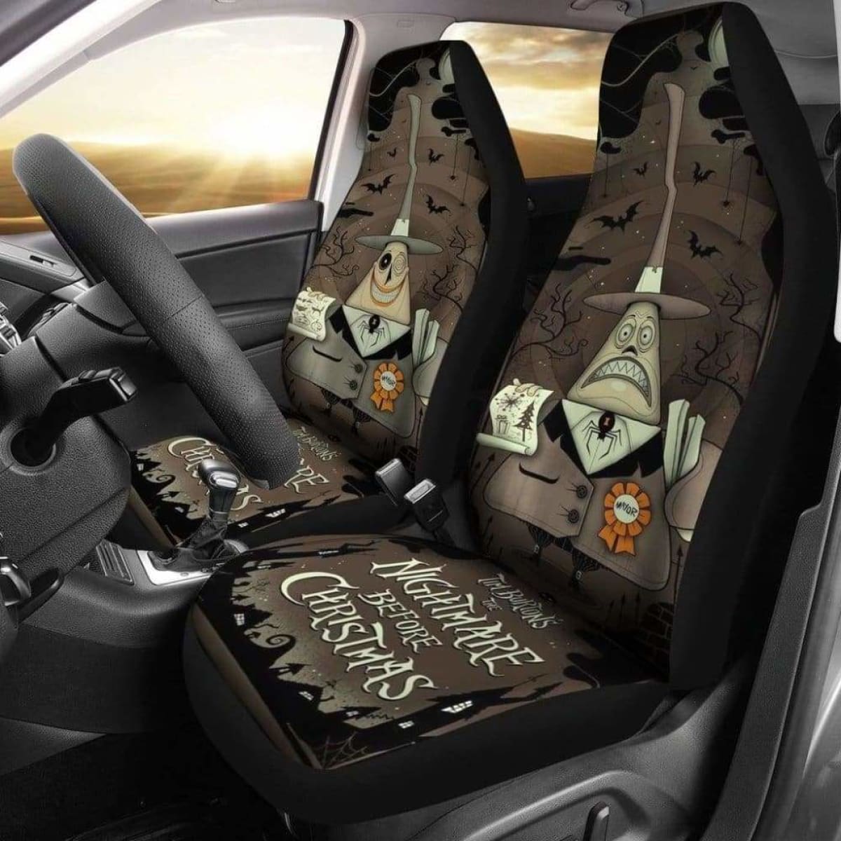Nightmare Before Christmas Car Seat Covers 3 Universal Fit 051012