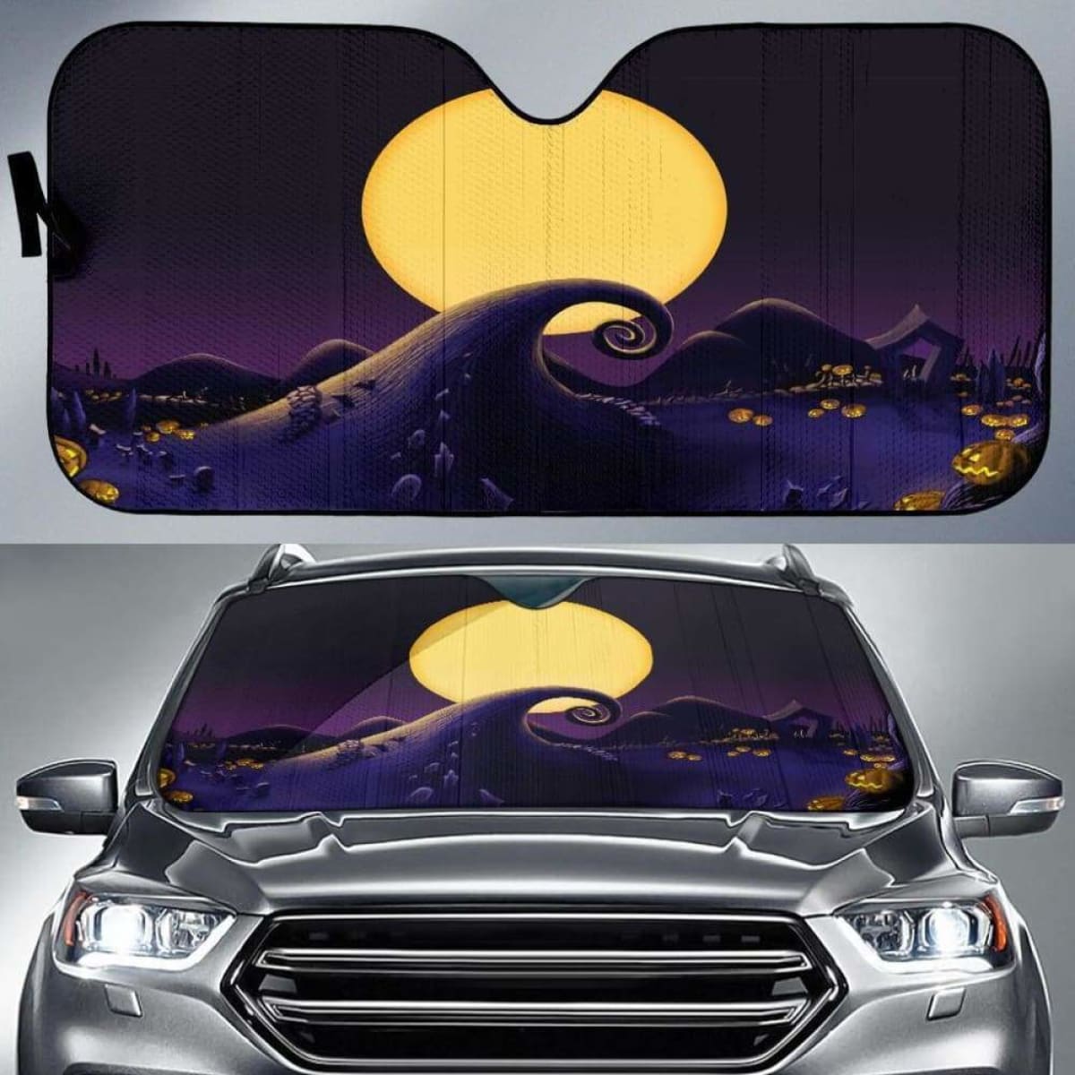Nightmare Before Christmas Car Sun Shades 918b Universal Fit