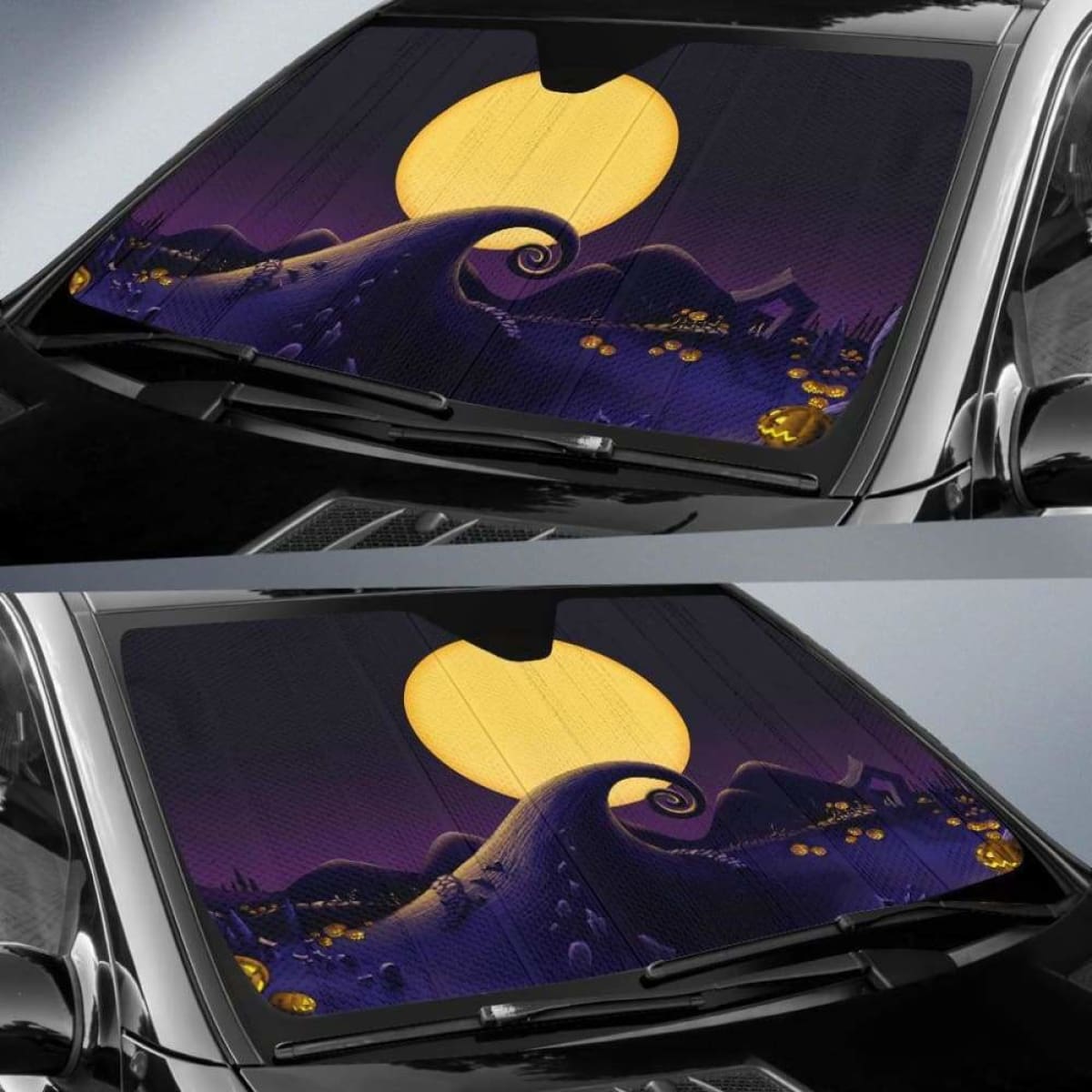 Nightmare Before Christmas Car Sun Shades 918b Universal Fit