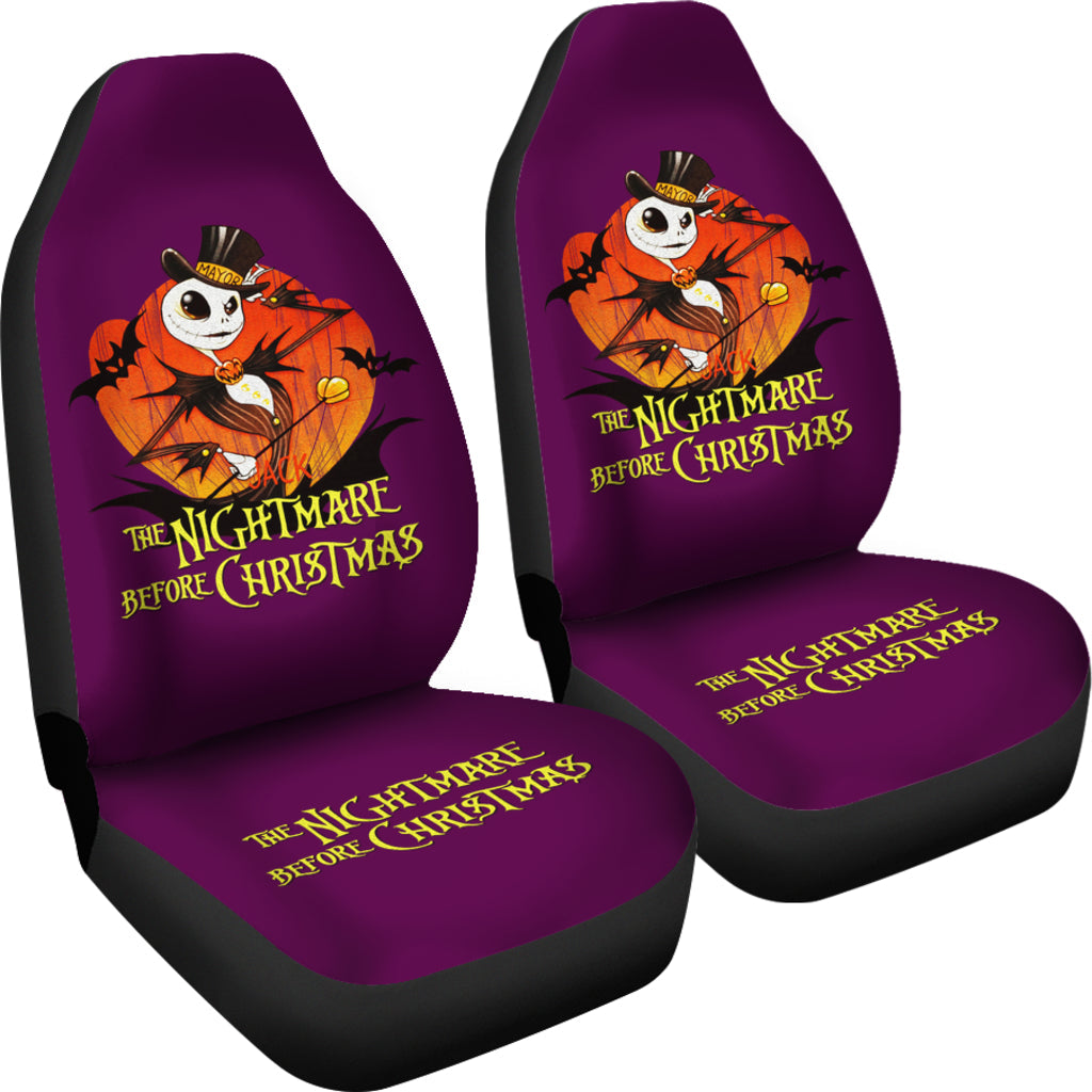 Nightmare Before Christmas Cartoon Car Seat Covers | Cartoon Jack Skellington Magician Seat Covers Ci092701