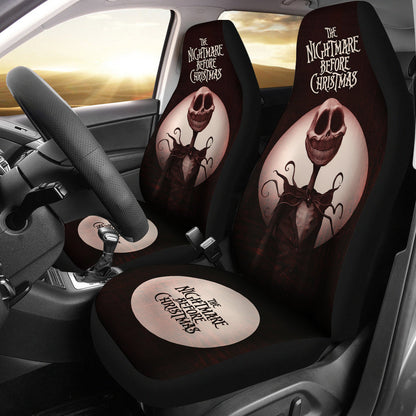 Nightmare Before Christmas Cartoon Car Seat Covers - Old Jack Skellington Portrait Smiling Scary Teeth Seat Covers Ci101105