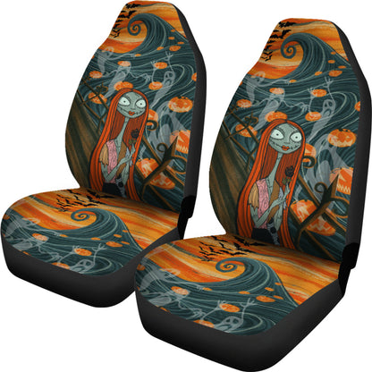 Nightmare Before Christmas Cartoon Car Seat Covers - Sally And The Death Sea Wave Seat Covers Ci093004