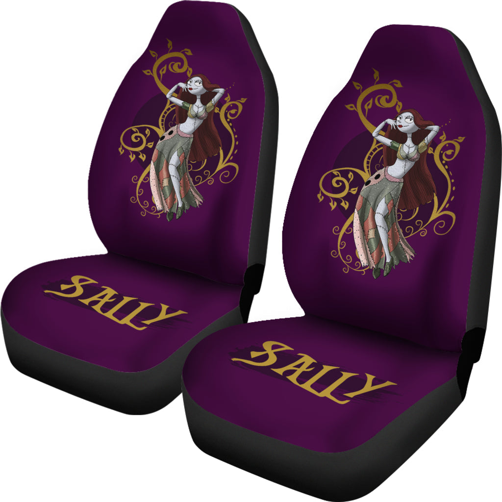Nightmare Before Christmas Cartoon Car Seat Covers - Sexy Sally Dancing Dark Purple Seat Covers Ci101504