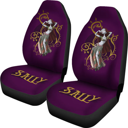 Nightmare Before Christmas Cartoon Car Seat Covers - Sexy Sally Dancing Dark Purple Seat Covers Ci101504