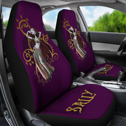 Nightmare Before Christmas Cartoon Car Seat Covers - Sexy Sally Dancing Dark Purple Seat Covers Ci101504