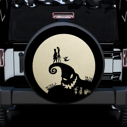 Nightmare Before Christmas Cream Car Spare Tire Cover