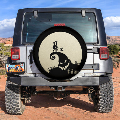 Nightmare Before Christmas Cream Car Spare Tire Cover