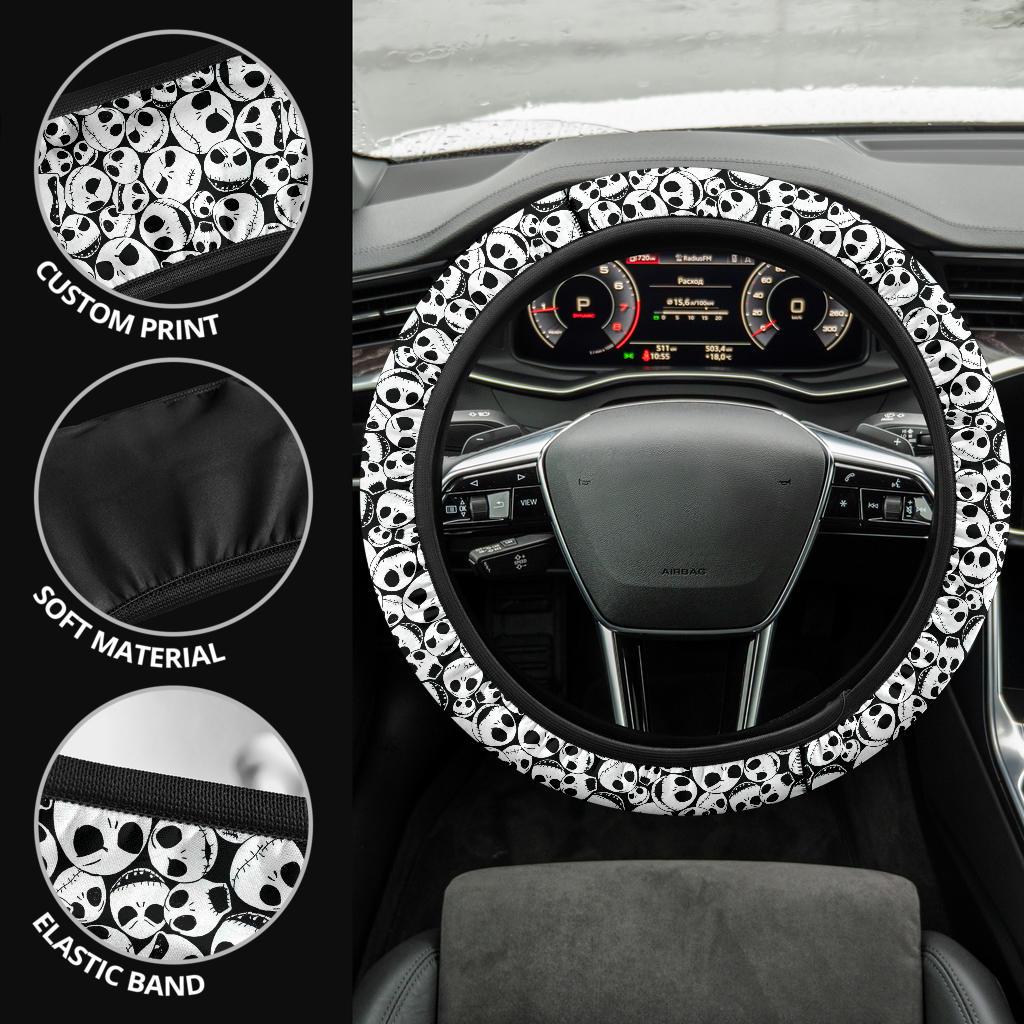 Nightmare Before Christmas Custom Car Steering Wheel Cover