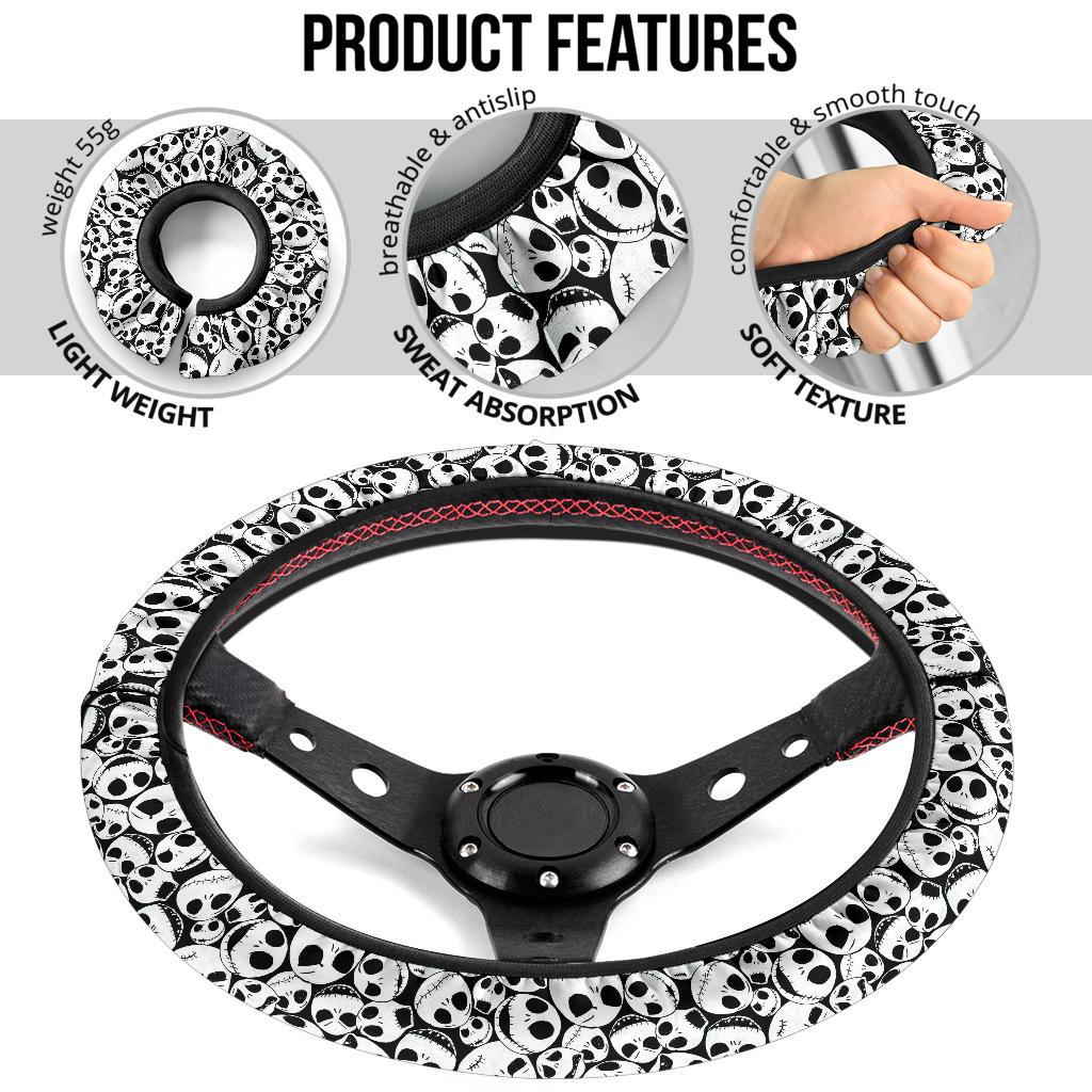 Nightmare Before Christmas Custom Car Steering Wheel Cover