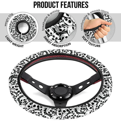 Nightmare Before Christmas Custom Car Steering Wheel Cover