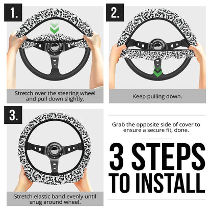 Nightmare Before Christmas Custom Car Steering Wheel Cover