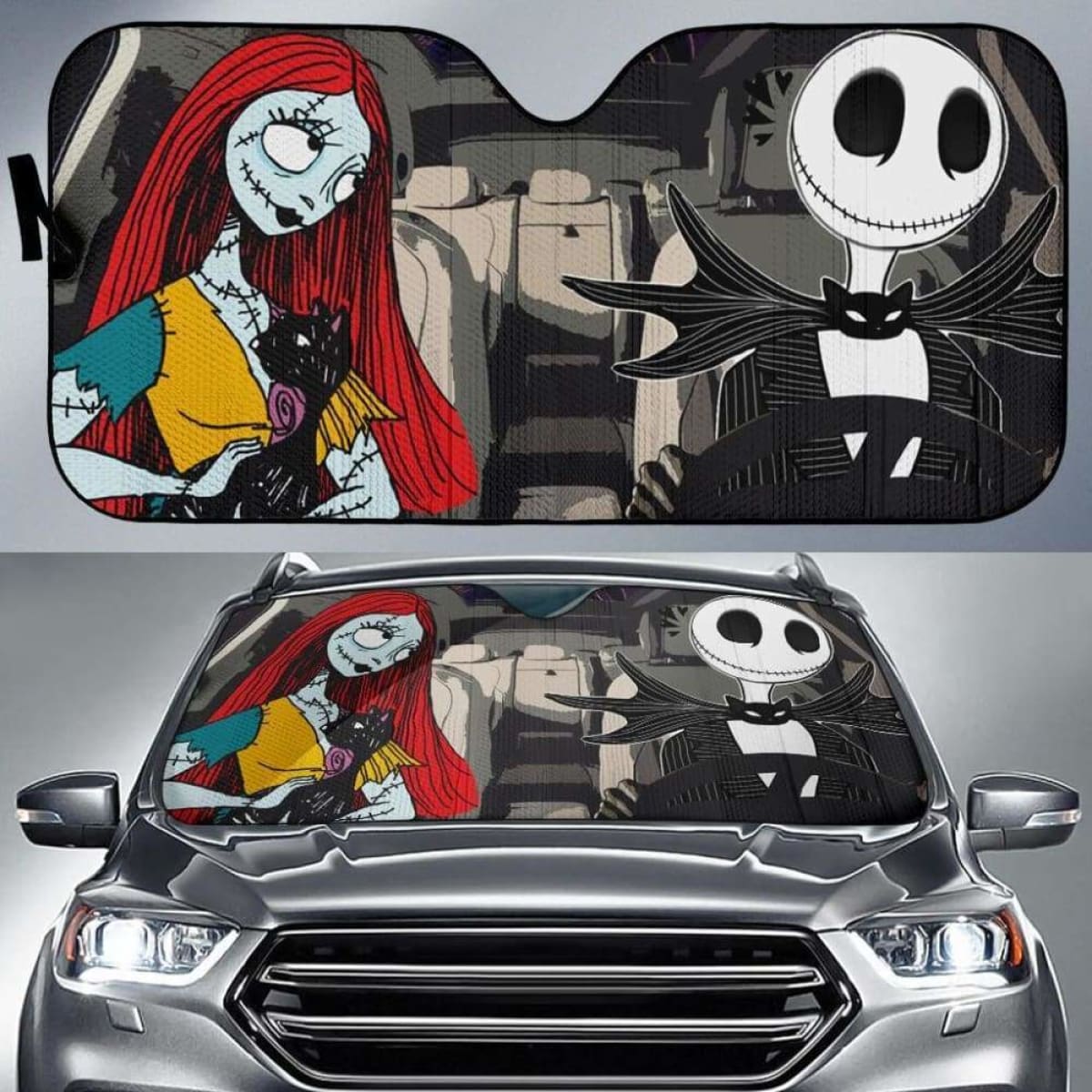 Nightmare Before Christmas Driving Car Auto Sun Shade 918b Universal Fit