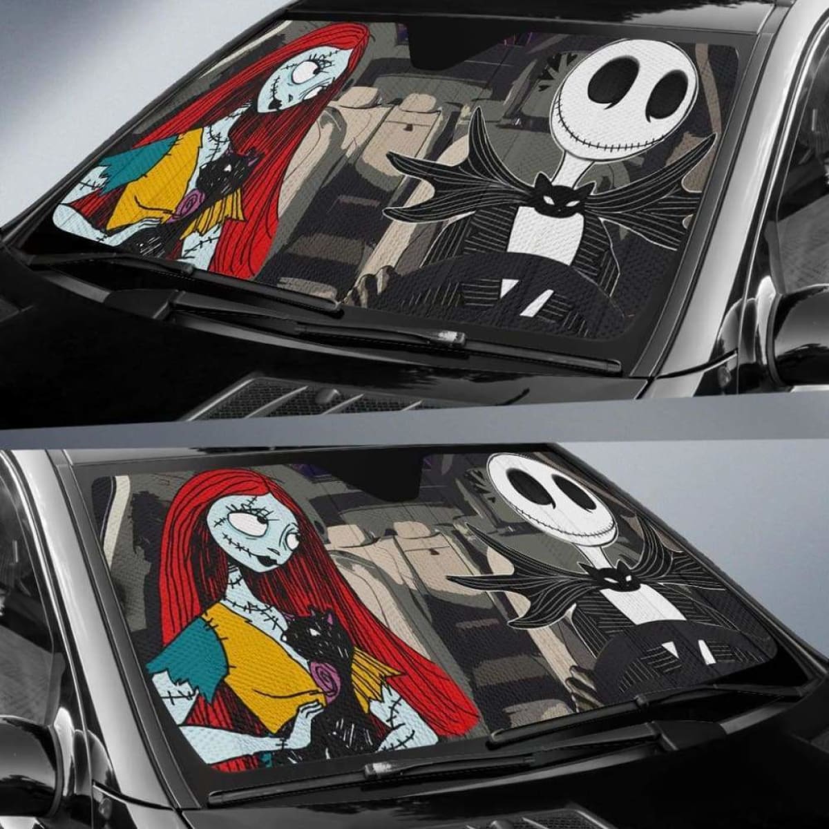 Nightmare Before Christmas Driving Car Auto Sun Shade 918b Universal Fit