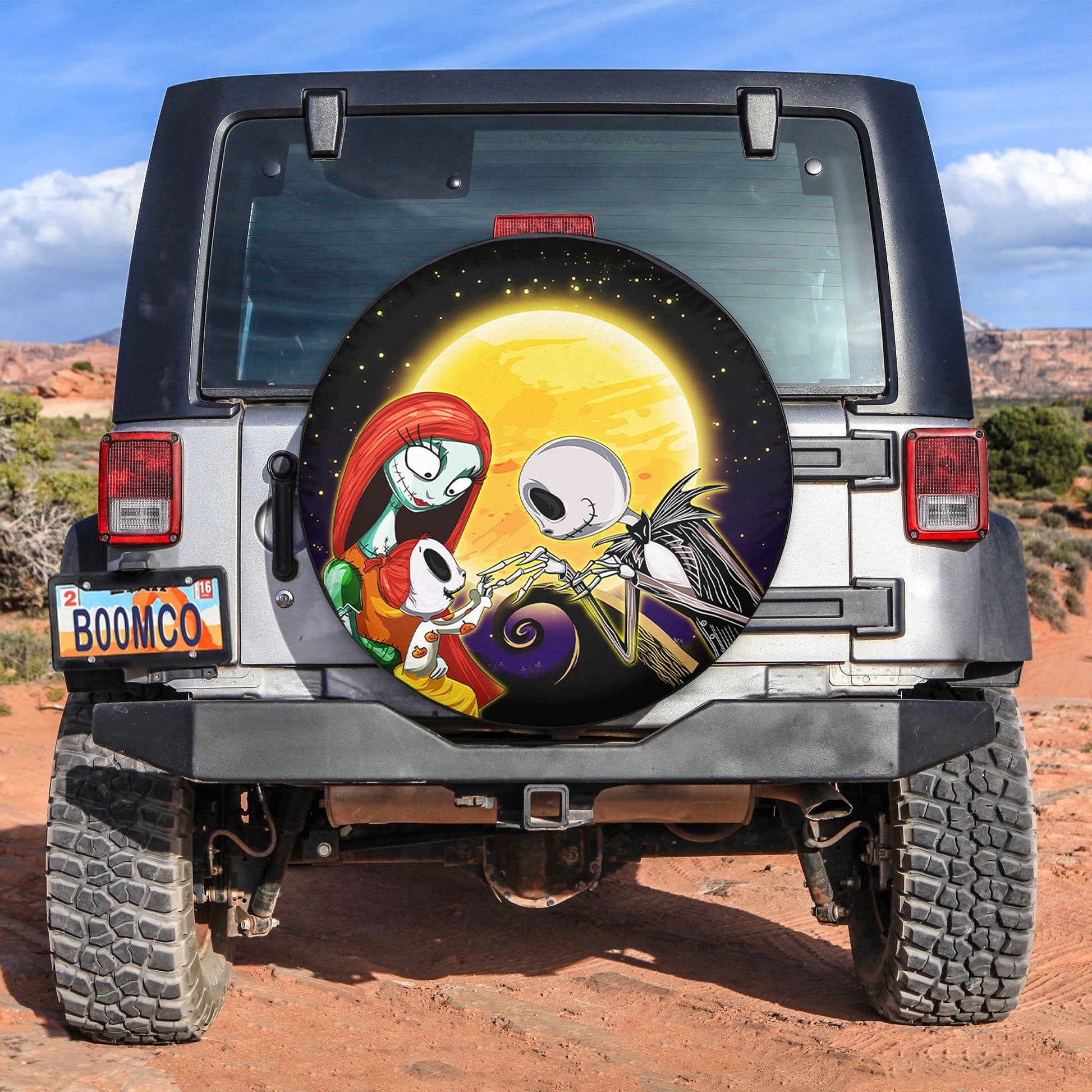 Nightmare Before Christmas Family Cute Spare Tire Cover