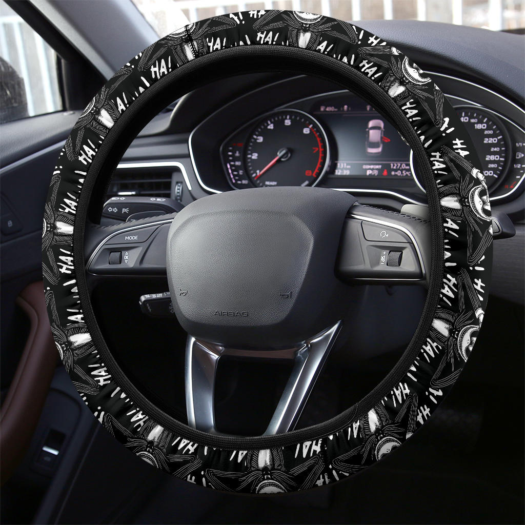 Nightmare Before Christmas Haha Premium Custom Car Steering Wheel Cover