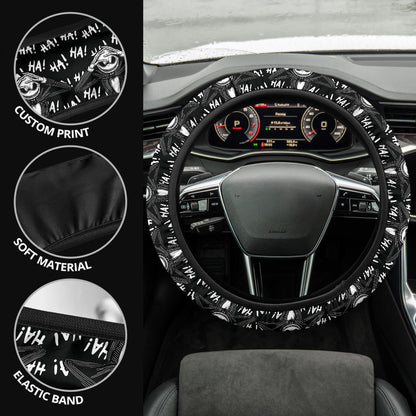 Nightmare Before Christmas Haha Premium Custom Car Steering Wheel Cover