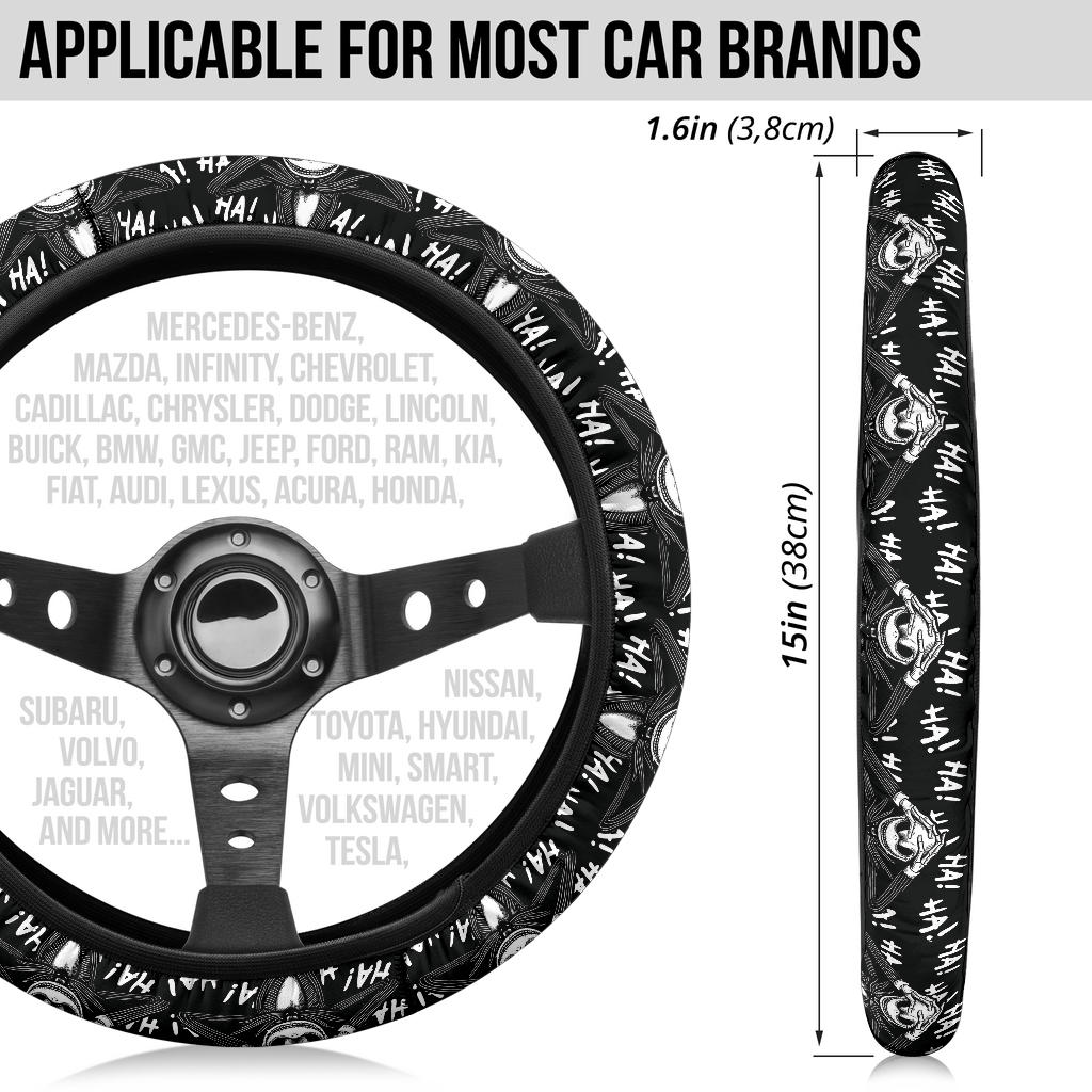 Nightmare Before Christmas Haha Premium Custom Car Steering Wheel Cover