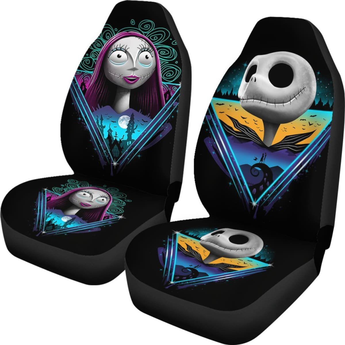 Nightmare Before Christmas Love Fan Art Car Seat Cover Right Universal Fit 210212