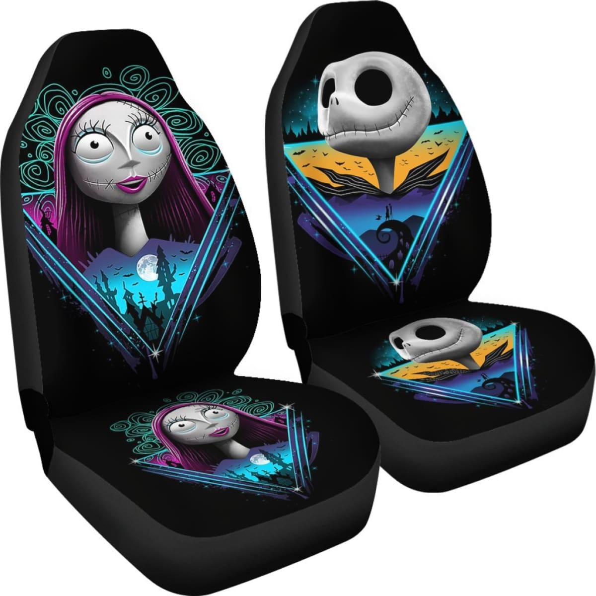 Nightmare Before Christmas Love Fan Art Car Seat Cover Right Universal Fit 210212