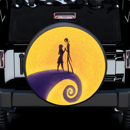 Nightmare Before Christmas Moon Jack And Sally Spare Tire Cover