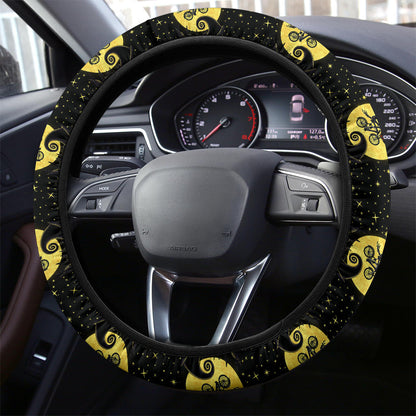 Nightmare Before Christmas Moon Sky Premium Custom Car Steering Wheel Cover