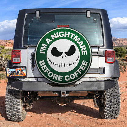 Nightmare Before Coffee Car Spare Tire Cover