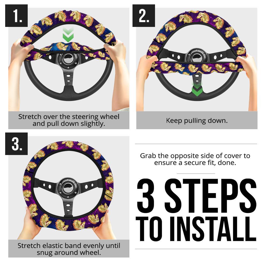 Ninetales Anime Custom Car Steering Wheel Cover