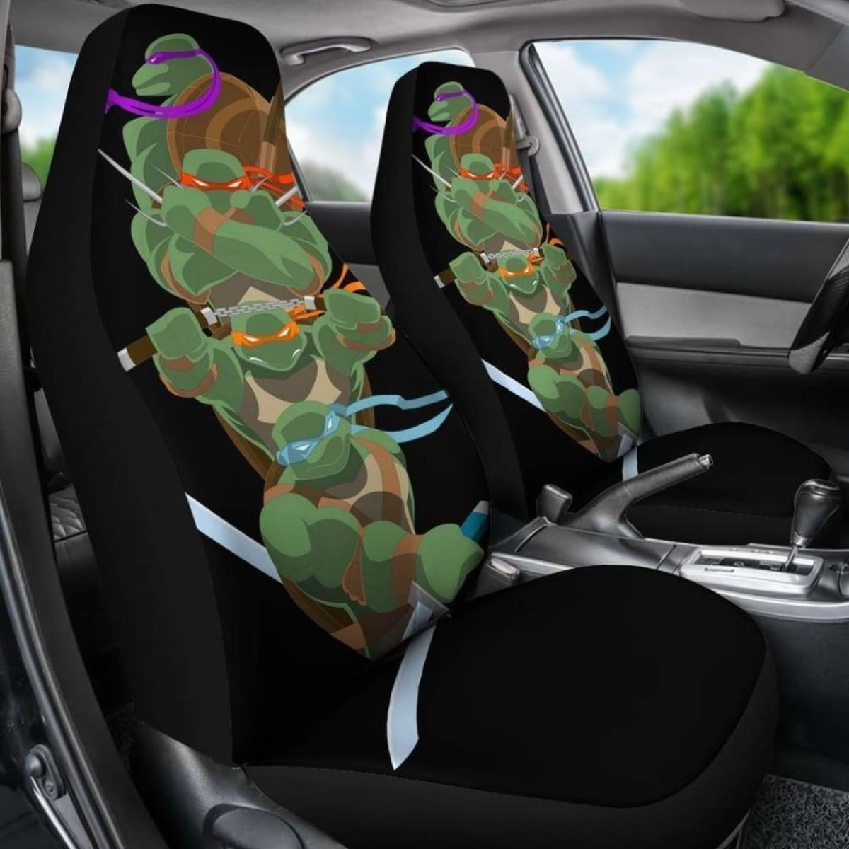Ninja Turtle Cartoon Car Seat Covers Universal Fit 051012