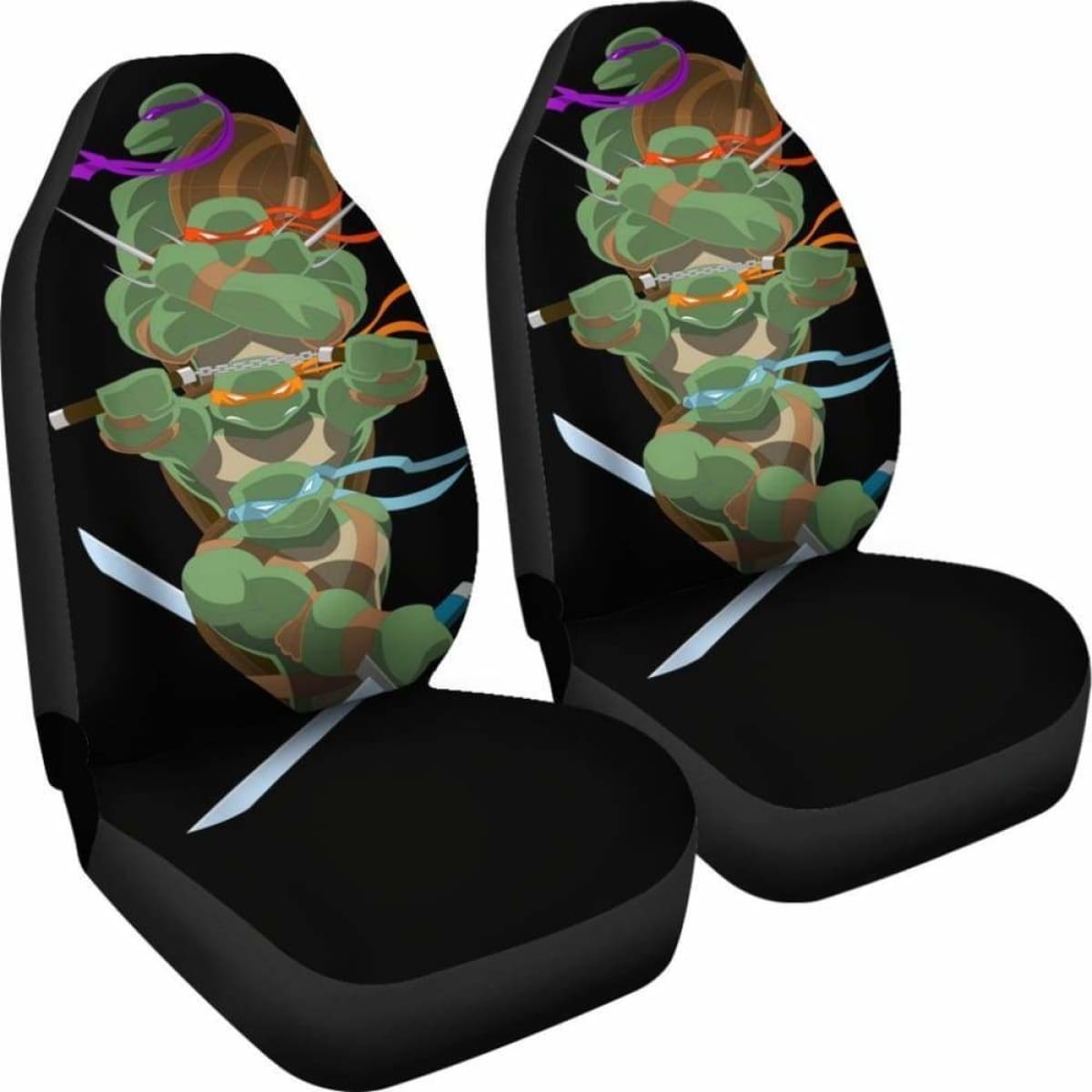 Ninja Turtle Cartoon Car Seat Covers Universal Fit 051012