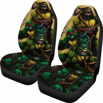 Ninja Turtles Cartoon Fighting Car Seat Covers Universal Fit 051012