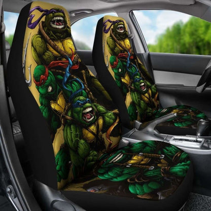 Ninja Turtles Cartoon Fighting Car Seat Covers Universal Fit 051012