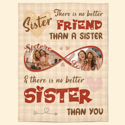 No Better Sister Than You - Personalized Photo Blanket