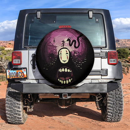 No Face Ghibli Studio Car Spare Tire Cover