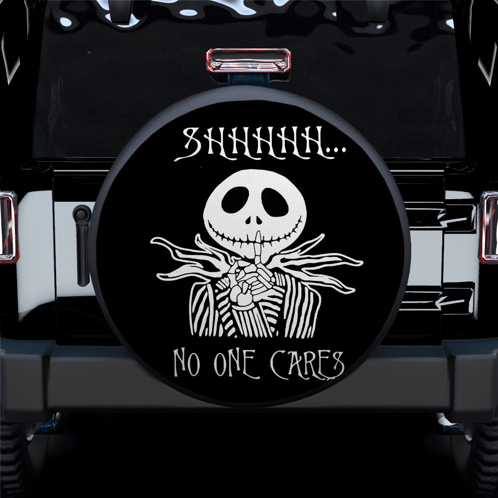 No One Cares Jack Skellington Nightmare Before Christmas Car Spare Tire Cover