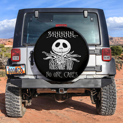 No One Cares Jack Skellington Nightmare Before Christmas Car Spare Tire Cover