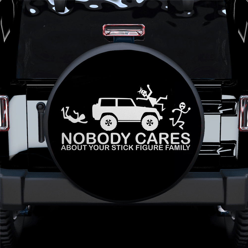 Nobody Cares Funny Jeep Car Spare Tire Cover