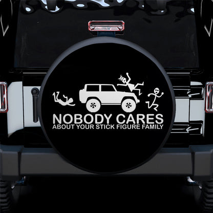 Nobody Cares Funny Jeep Car Spare Tire Cover