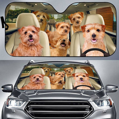 Norfolk Terrier Car All Over Printed 3D Sun Shade